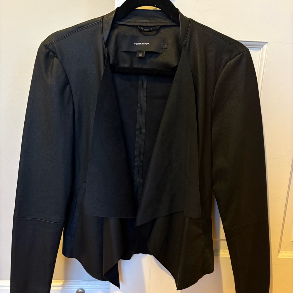 Vero Moda Black Leather Suede jacket